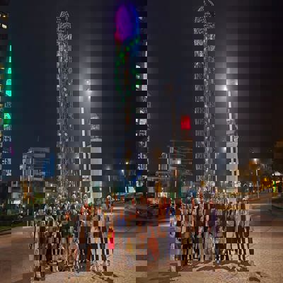 گشت شبانه بازدید از برج آلفابت باتومی نوروز 1404